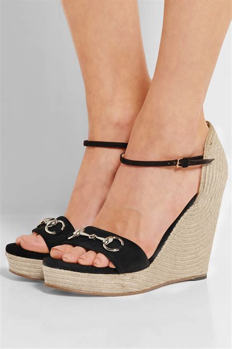 gucci wedges horsebit|bloomingdale's gucci shoes.